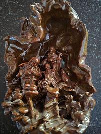 Presepe in ceramica fatto a mano