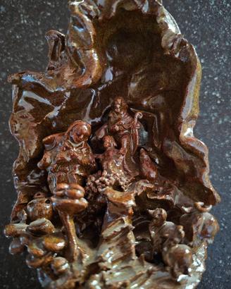 Presepe in ceramica fatto a mano