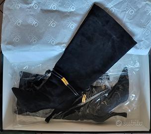 Stivali Isabella Lorusso n.37 scamosciato tacco 10