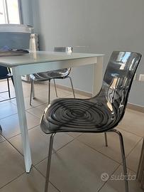 3 Sedie Calligaris L'Eau grigio
