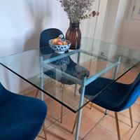 tavolo design cristallo rettangolare