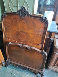 letti italiani in noce 