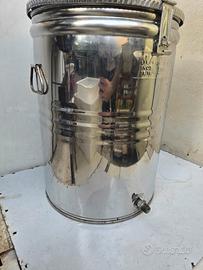 fusto olio acciaio inox 50 litri 