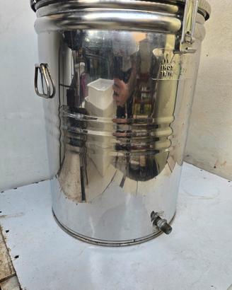 fusto olio acciaio inox 50 litri 