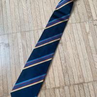 Cravatta Pancaldi Regimental blu