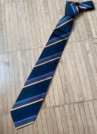 Cravatta Pancaldi Regimental blu