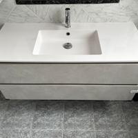 Mobile Bagno serie “Dolomite” effetto cemento