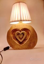 lampada da tavolo in legno 