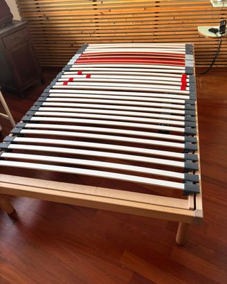 Letto con rete elettrica cm 120 con materasso