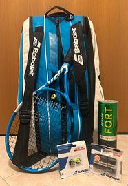 Racchetta da tennis e borsone Babolat + accessori
