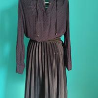 camicia Promod  e gonna blu pieghe