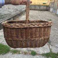 Cesto in Vimini Vintage – Robusto e Artigianale