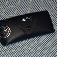Custodia Occhiali Ray-Ban Awage Nera Rigida ✨Nuova