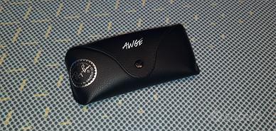 Custodia Occhiali Ray-Ban Awage Nera Rigida ✨Nuova