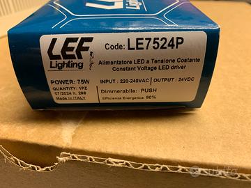 Alimentatore led LEF 75w 24V