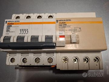 magnetotermico differenziale 4p c63  merlin gerin