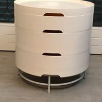 comodino Ikea bianco