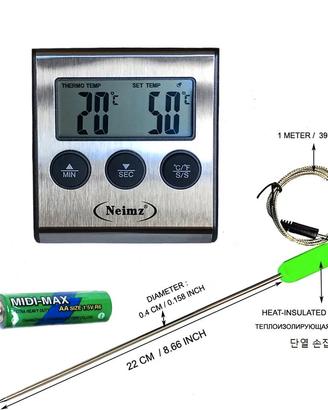 Termometro digitale temperatura cibo cucina 