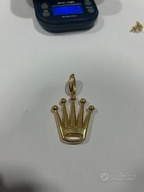 Ciondolo Corona Rolex Oro18Kt (750)