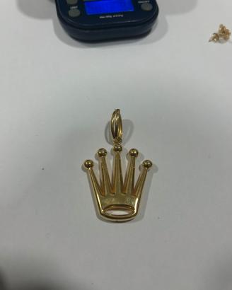 Ciondolo Corona Rolex Oro18Kt (750)
