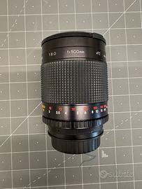 Teleobiettivo Samyang 500mm f8.0 per canon