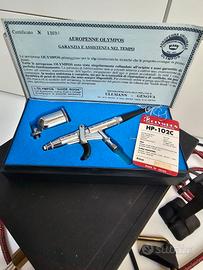 Aerografo Olympos HP-102 C  e Compressore Werther