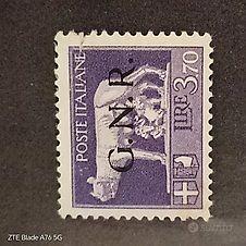 francobollo G.N.R. ITALIA 1943 lire 3,70 raro