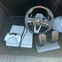 Playstation 4 + Dualshock + Racing Wheel RWA