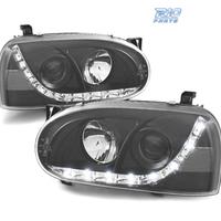 FARI VOLKSWAGEN VW GOLF 3 LUCE DIURNA LED FONDO NE
