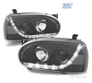 FARI VOLKSWAGEN VW GOLF 3 LUCE DIURNA LED FONDO NE