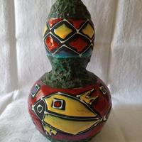 Vaso in ceramica Modernista Ceramiche Santi Italy 