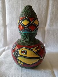 Vaso in ceramica Modernista Ceramiche Santi Italy 