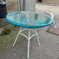 14 sedie e 5 tavoli con vetro temperati