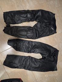 pantaloni pelle moto tg 48 italiana 