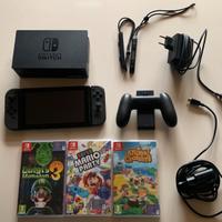 Nintendo Switch Grigia + Tre Giochi Top -