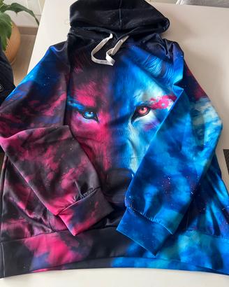 Felpa con stampa di animale