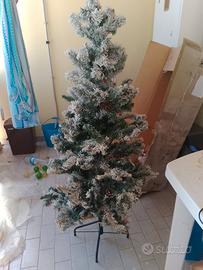 albero di natale innevato 150 cm
