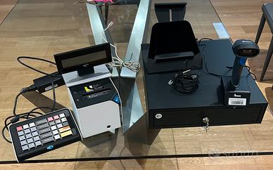 Stampante fiscale con cassetto e lettore barcode