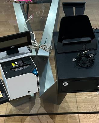 Stampante fiscale con cassetto e lettore barcode