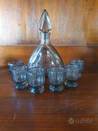 Antica bottiglia in cristallo da rosolio - liquore