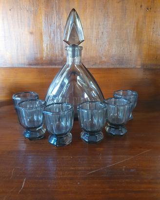 Antica bottiglia in cristallo da rosolio - liquore