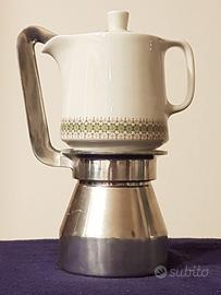 Caffettiera con bricco estraibile porcellana 6 Tz