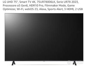 TV 75UR78006LK 75 pollici LG SMART