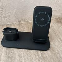 Supporto caricabatterie  wireless 3 in 1 per Apple