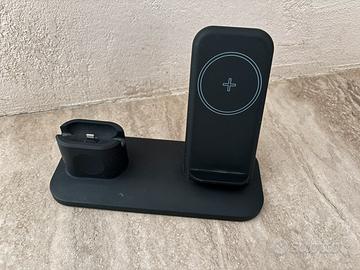 Supporto caricabatterie  wireless 3 in 1 per Apple