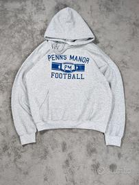 Gildan Heavy Blend felpa football USA grigia L
