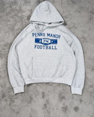 Gildan Heavy Blend felpa football USA grigia L