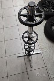 asta porta gomme con telo protettivo