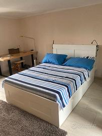Letto IKEA BRIMNES francese completo di materasso