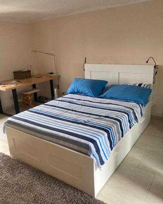 Letto IKEA BRIMNES francese completo di materasso